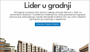 Primjer poslovne web stranice izrađene u WordPressu | Digital Path BiH